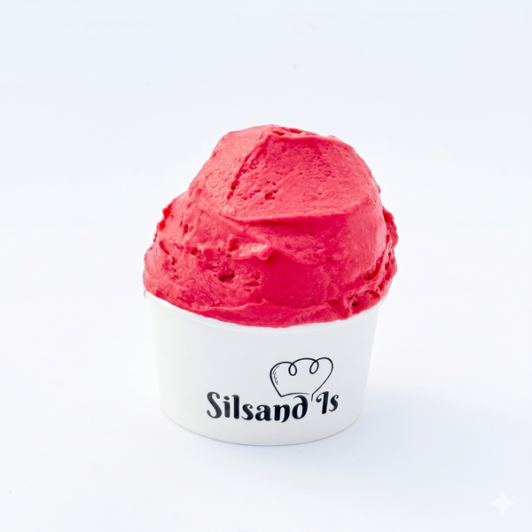 Sorbet Bringebær – serveringsforslag